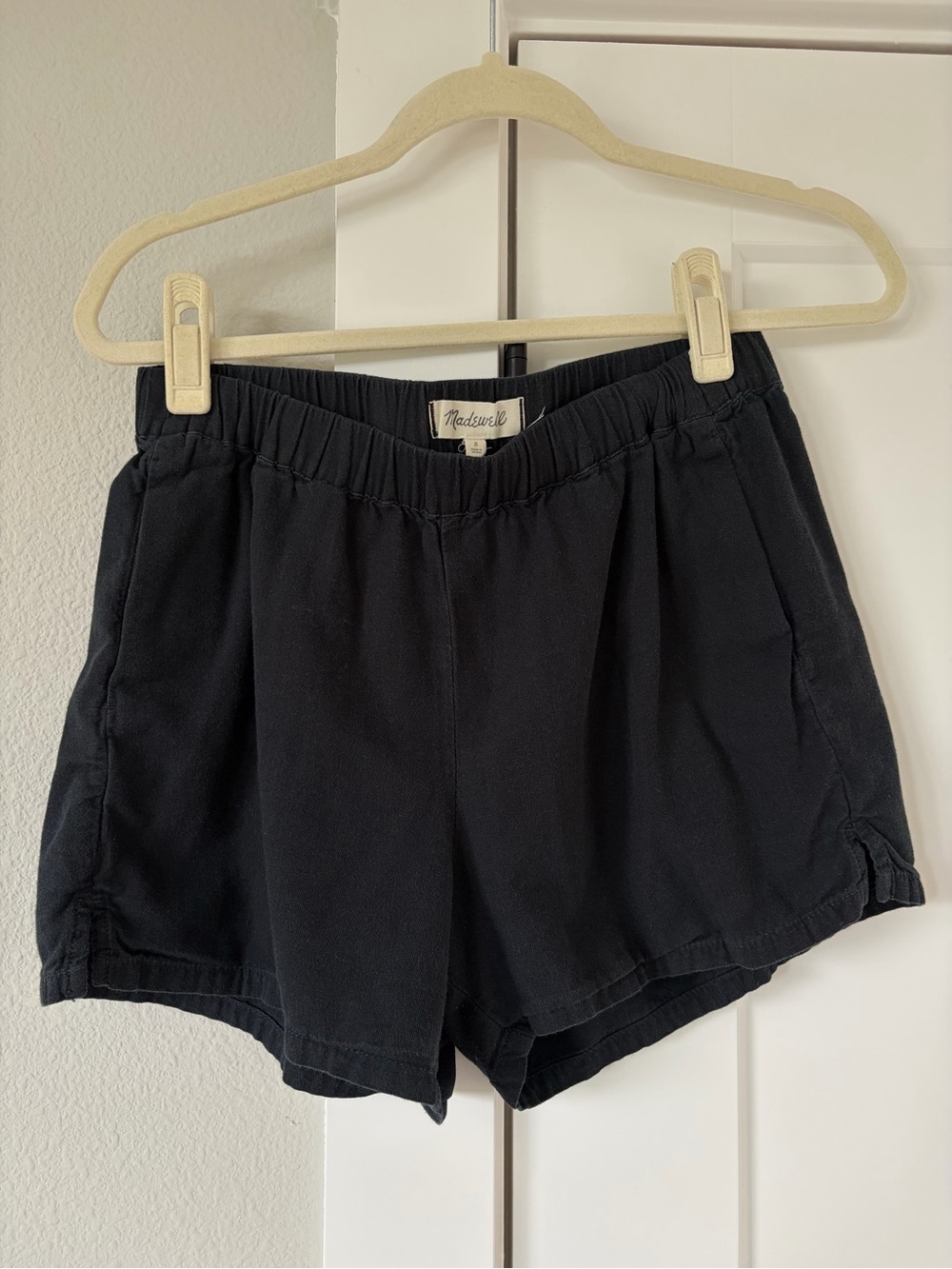 Madewell Black Casual Elastic-Waist Women’s Pull On Shorts